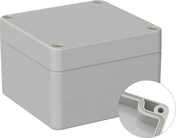 TRU COMPONENTS TC-9065444 Outdoor-Gehäuse 82 x 80 x 55 Polycarbonat Lichtgrau (RAL 7035) 1 St.