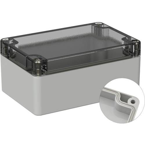 TRU COMPONENTS TC-9065456 Outdoor-Gehäuse 120 x 80 x 55 Polycarbonat Lichtgrau (RAL 7035) 1 St.