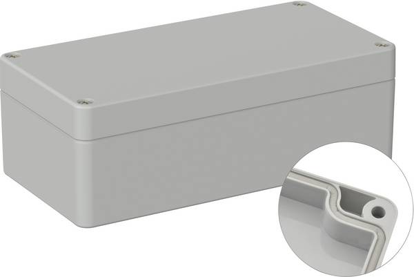 TRU COMPONENTS TC-9065472 Outdoor-Gehäuse 160 x 80 x 55 Polycarbonat Lichtgrau (RAL 7035) 1 St.