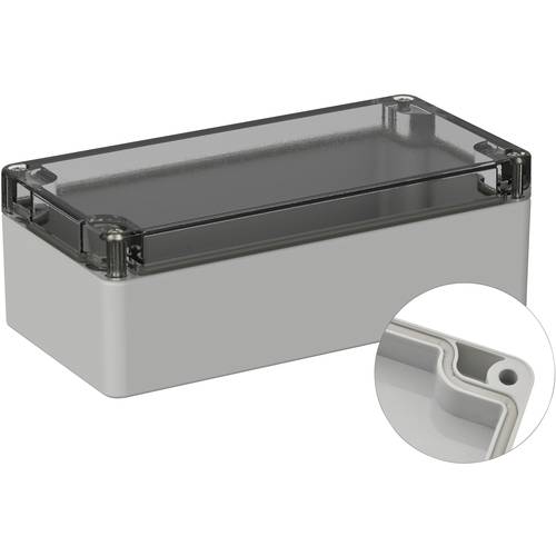 TRU COMPONENTS TC-9065476 Outdoor-Gehäuse 160 x 80 x 55 Polycarbonat Lichtgrau (RAL 7035) 1 St.