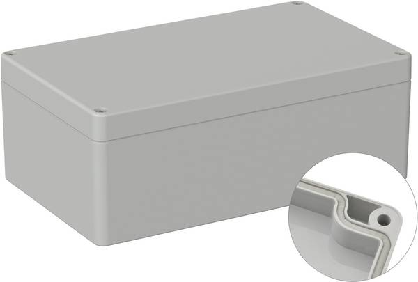 TRU COMPONENTS TC-9065480 Outdoor-Gehäuse 200 x 120 x 75 Polycarbonat Lichtgrau (RAL 7035) 1 St.
