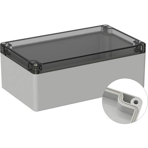 TRU COMPONENTS TC-9065484 Outdoor-Gehäuse 200 x 120 x 75 Polycarbonat Lichtgrau (RAL 7035) 1 St.