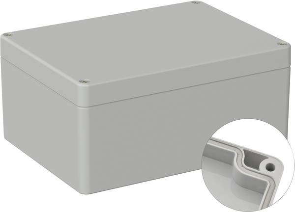 TRU COMPONENTS TC-9065532 Outdoor-Gehäuse 160 x 120 x 75 Polycarbonat Lichtgrau (RAL 7035) 1 St.