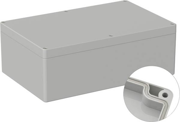 TRU COMPONENTS TC-9065540 Outdoor-Gehäuse 250 x 160 x 90 Polycarbonat Lichtgrau (RAL 7035) 1 St.