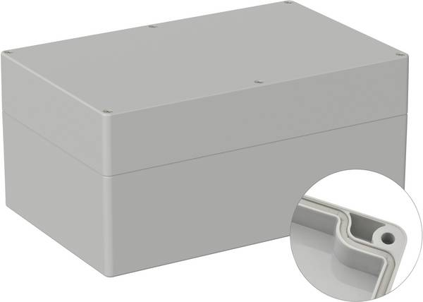 TRU COMPONENTS TC-9065552 Outdoor-Gehäuse 250 x 160 x 119 Polycarbonat Lichtgrau (RAL 7035) 1 St.