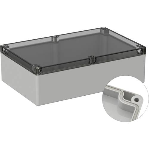 TRU COMPONENTS TC-9065576 Outdoor-Gehäuse 300 x 230 x 85 Polycarbonat Lichtgrau (RAL 7035) 1 St.