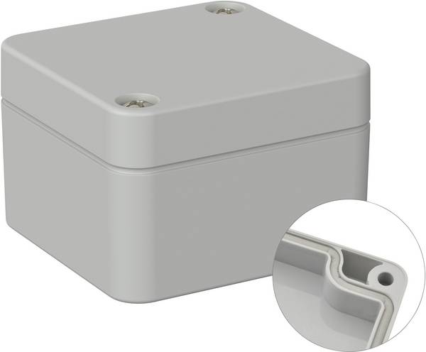 TRU COMPONENTS  TC-9065588 Industrie-Gehäuse 52 x 50 x 35  ABS  Lichtgrau (RAL 7035) 1 St.