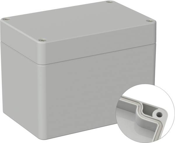 TRU COMPONENTS  TC-9065660 Industrie-Gehäuse 120 x 80 x 90  ABS  Lichtgrau (RAL 7035) 1 St.