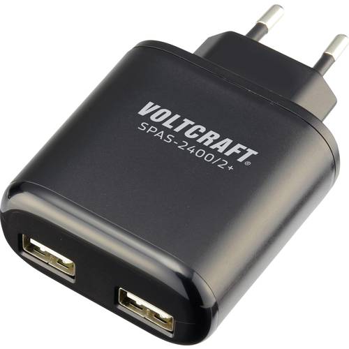 VOLTCRAFT SPAS-2400/2+ USB Ladegerät 24 W 2x USB-A Schwarz Innenbereich