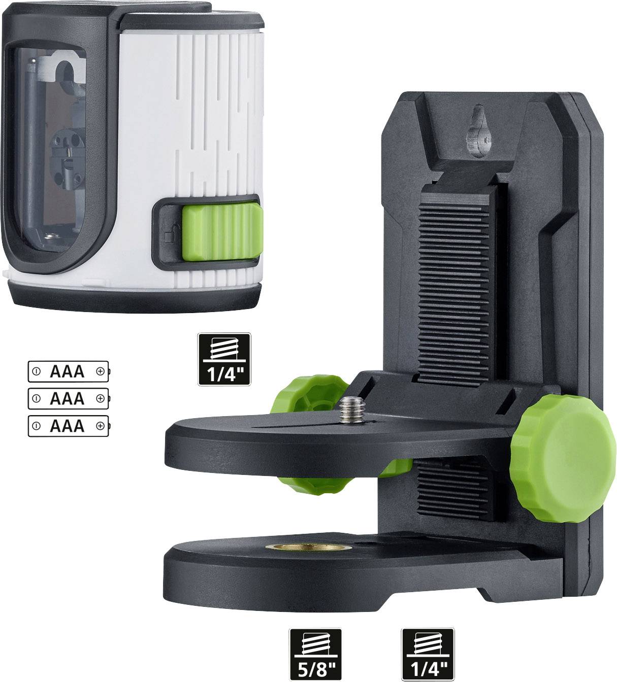 Laserliner EasyCross-Laser Green Set Kreuzlinienlaser selbstnivellierend-3