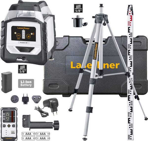 Laserliner Duraplane 360 Set 175cm Linienlaser  selbstnivellierend