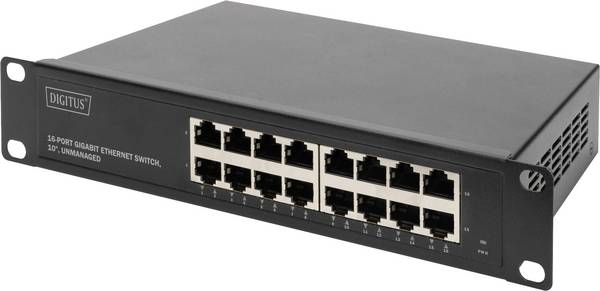 Digitus DN-80115 DN-80115 Netzwerk Switch RJ45 16 Port 10 / 100 / 1000 MBit/s