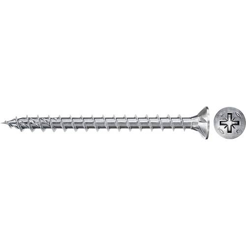 Thumbnail - Fischer 670190 Power-Fast II CZF Spanplattenschraube 4 mm 25 mm Kreuzschlitz Pozidriv Stahl galvanisch verzinkt 1000 St.