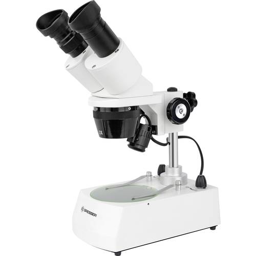 Bresser Optik 5803600 Erudit ICD Stereomikroskop Binokular 40 x Auflicht, Durchlicht