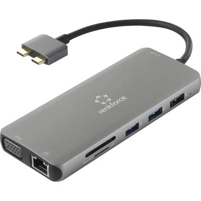 Renkforce RF-4533848 USB-C® Notebook Dockingstation Passend für Marke (Notebook Dockingstations): Apple MacBook inkl. La