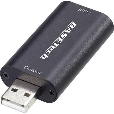 Basetech   HDMI auf USB Game Capture / Video Grabber mit Full-HD-Auflösung bei Aufzeichnung und 4K Eingangssignal