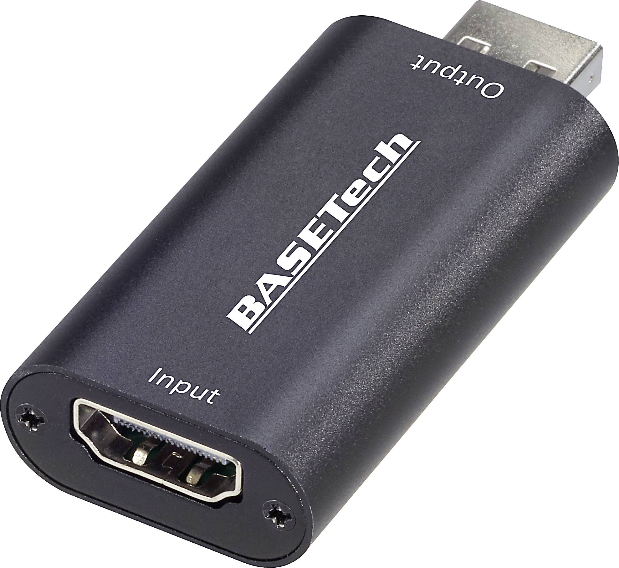 Basetech HDMI auf USB Game Capture / Video Grabber mit Full-HD-Auflösung bei Aufzeichnung und 4K Eingangssignal-1
