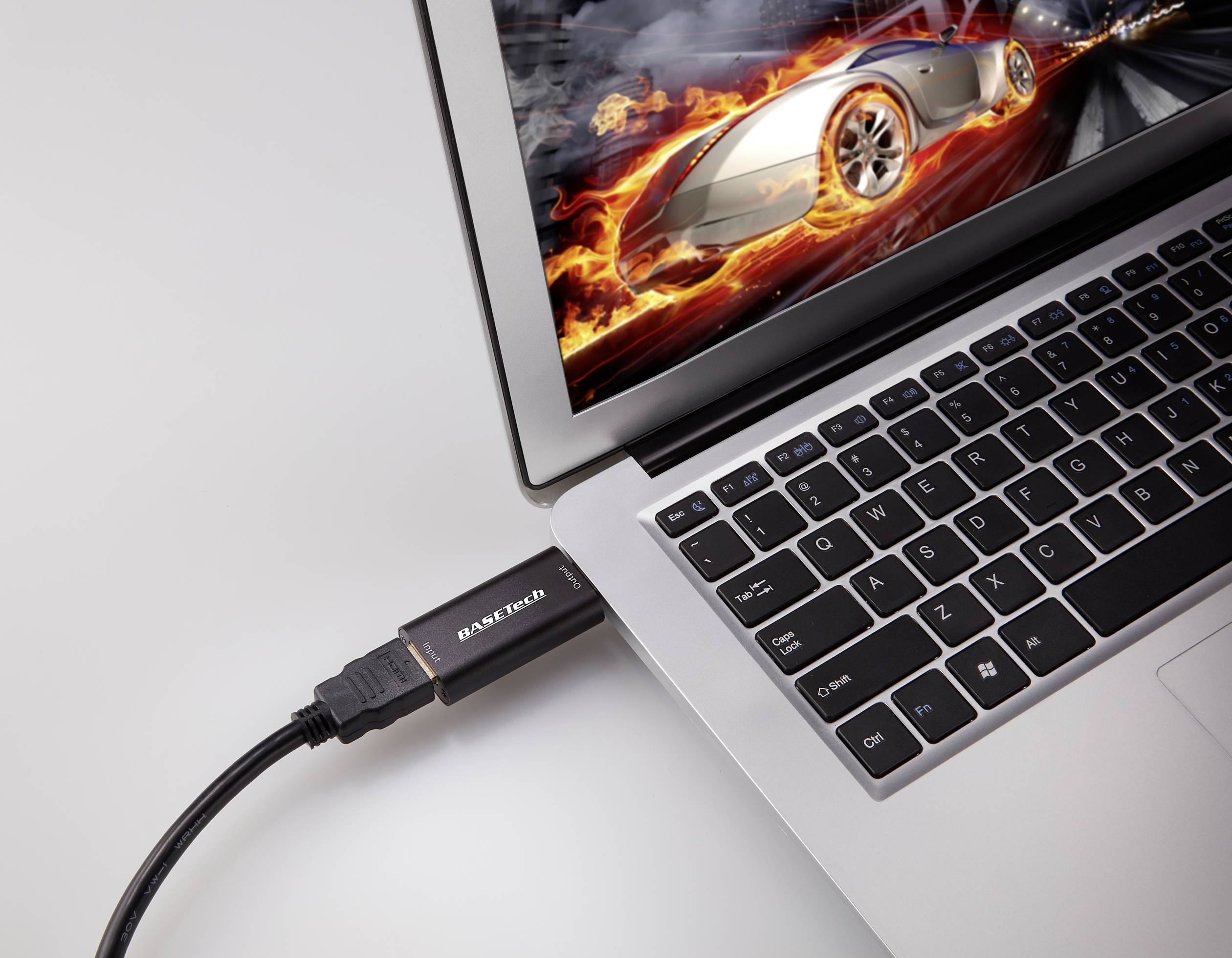 Basetech HDMI auf USB Game Capture / Video Grabber mit Full-HD-Auflösung bei Aufzeichnung und 4K Eingangssignal-3
