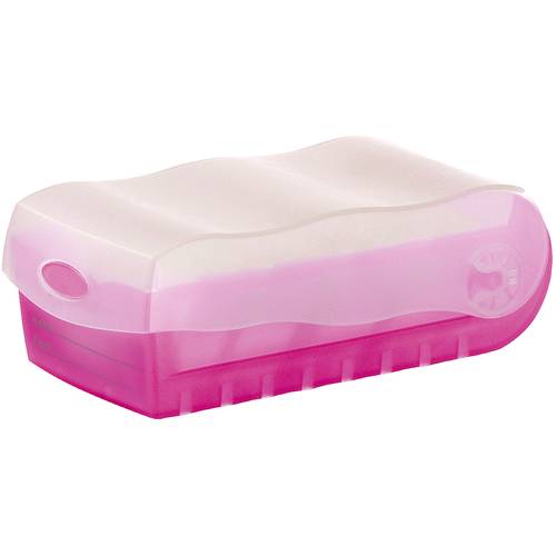 Thumbnail - HAN CROCO 997-663 Karteibox Transluzent, Pink max. Anzahl der Karten: 900 Karten DIN A7 quer inkl. 100 linierten Karten