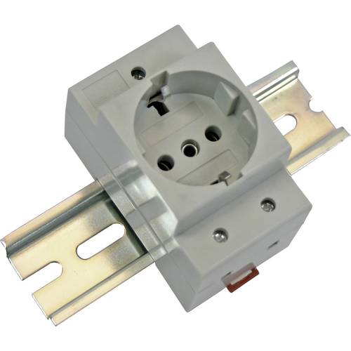 Elmeko Schaltschrank-Steckdose ST-01 Grau (L x B x H) 60 x 44 x 76 mm 1 St.