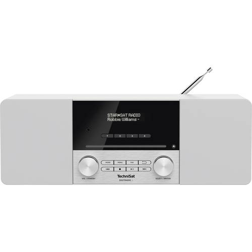 Thumbnail - TechniSat DIGITRADIO 3 Tischradio DAB+, UKW CD, USB, Bluetooth® Inkl. Fernbedienung, Weckfunktion, Akku-Ladefunktion Wei...