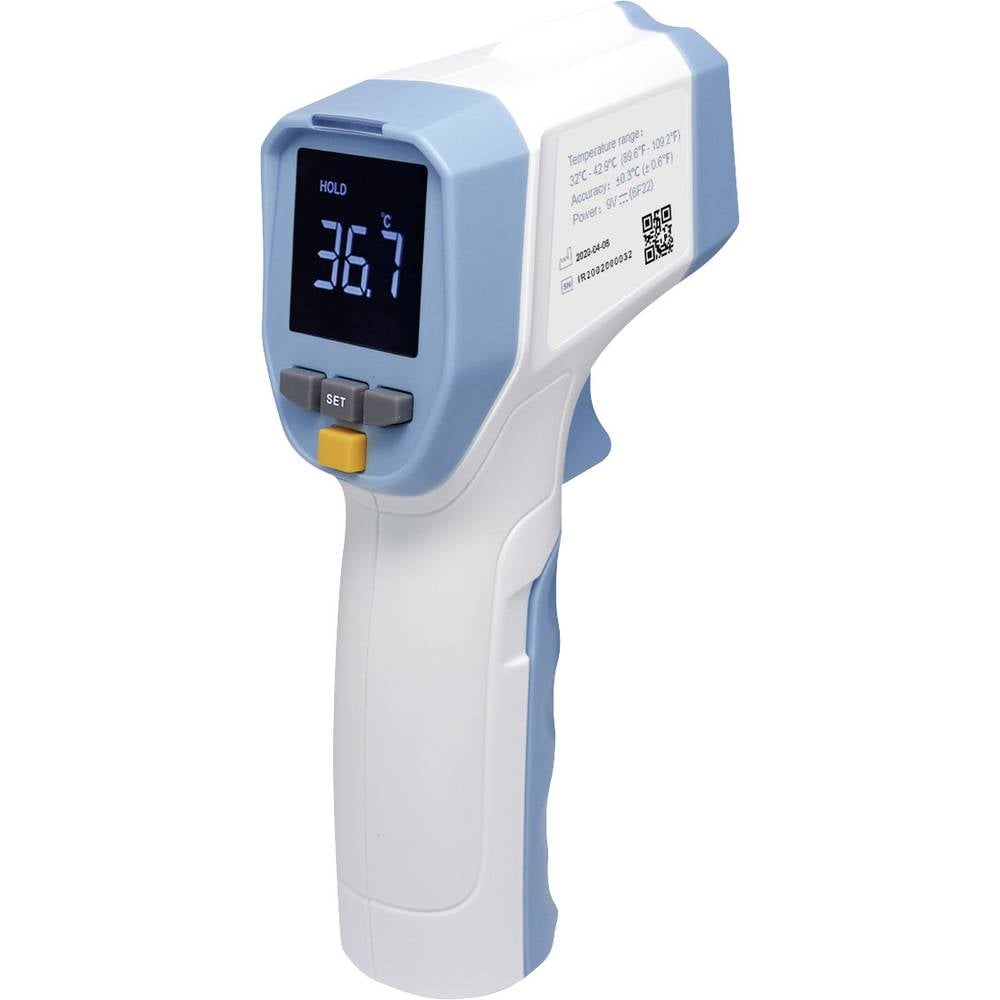 Uni-T UT305H Infrarood-thermometer 32 tot 42.9 Â°C Contactloze IR-meting 0.3 Â°C