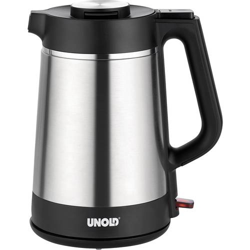 Unold BLITZKOCHER Thermo Wasserkocher Edelstahl, Schwarz Fassungsvermögen: 1.5 l