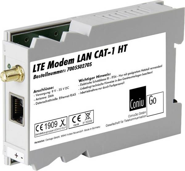 ConiuGo LTE GSM Modem LAN Hutschiene CAT 1