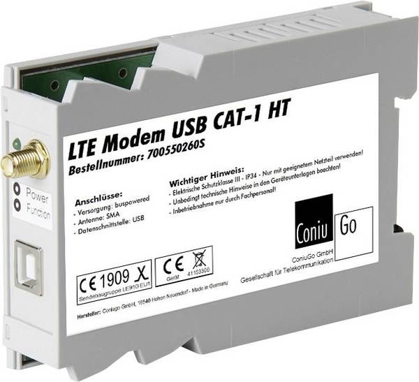 ConiuGo LTE GSM Modem USB Hutschiene CAT 1