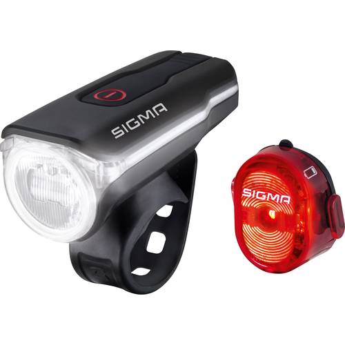 Sigma Fahrrad-Scheinwerfer AURA 60 / Nugget Set LED akkubetrieben Schwarz