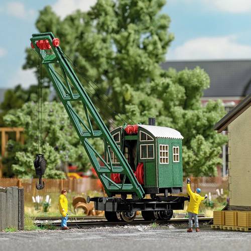 Thumbnail - Busch Feldbahn 1397 H0 Baufahrzeug Modell Dampfkran