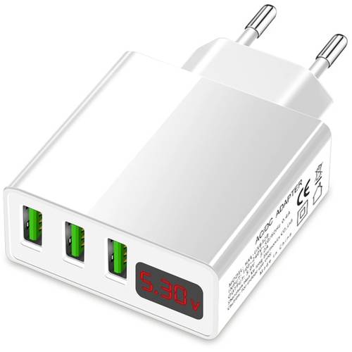 Eaxus USB-Charger USB Ladegerät 15 W 3x USB-A Weiß Schnellladegerät