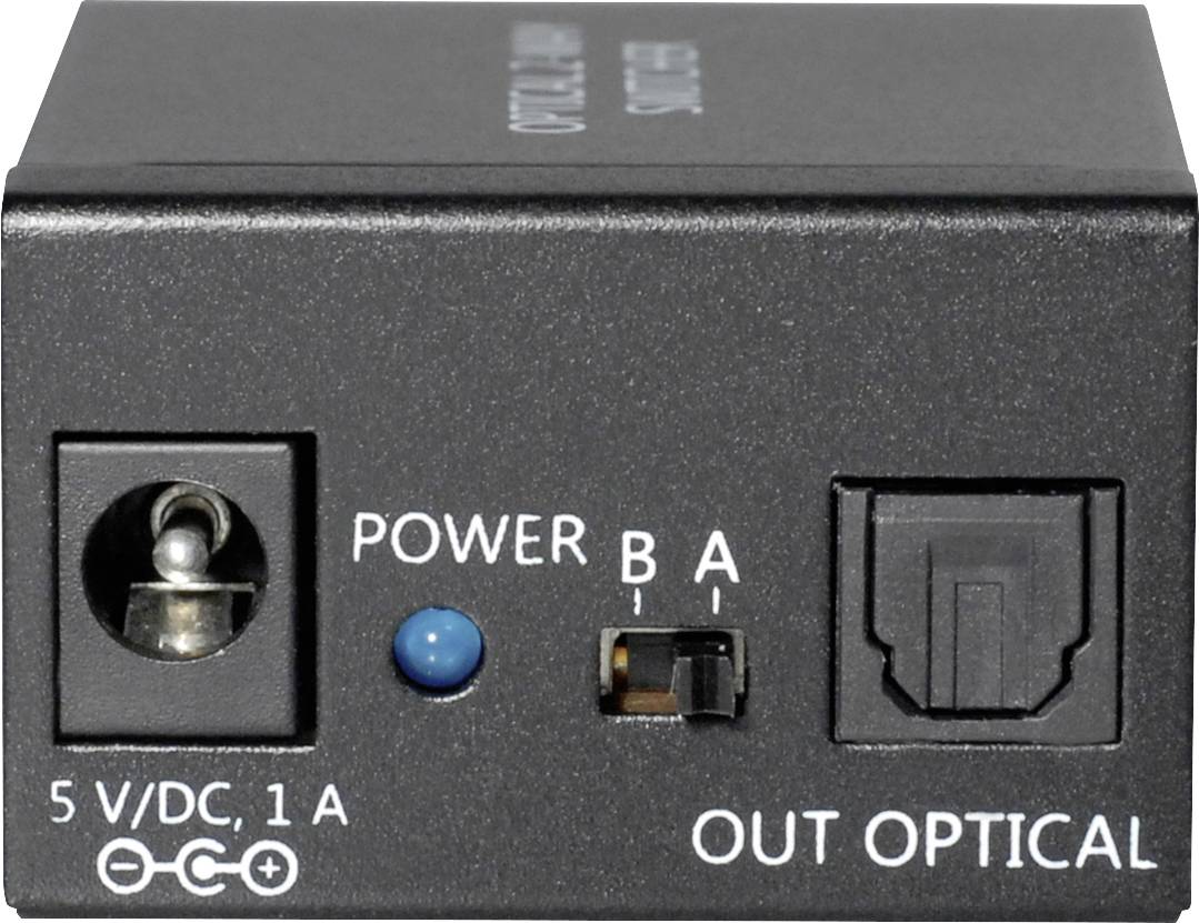 Maxtrack AL 14 L Toslink-Switch Schwarz-1