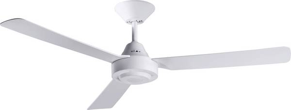Bayside Calypso Deckenventilator 45 W (Ø x H) 1220 mm x 310 mm Weiß mit Wandschalter