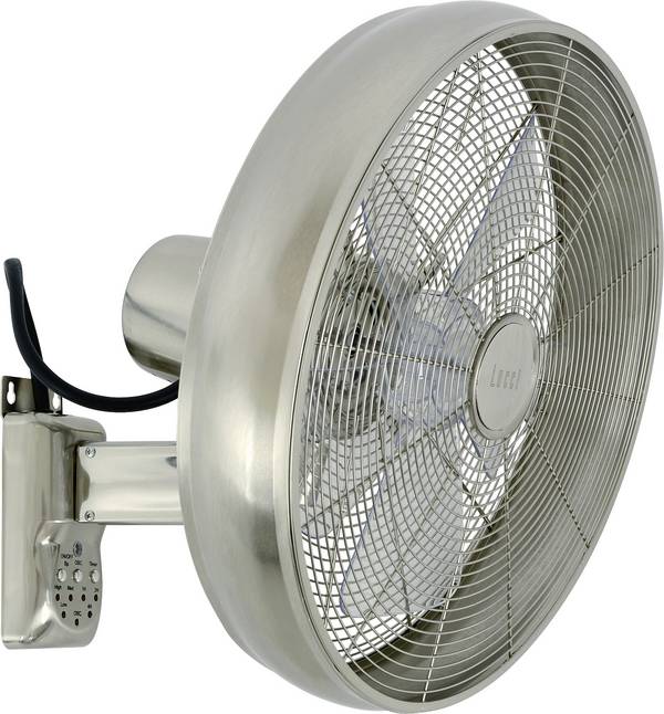 Lucci AIR BC Wandventilator 50 W (Ø x H) 410 mm x 460 mm Chrom Schwenkbar