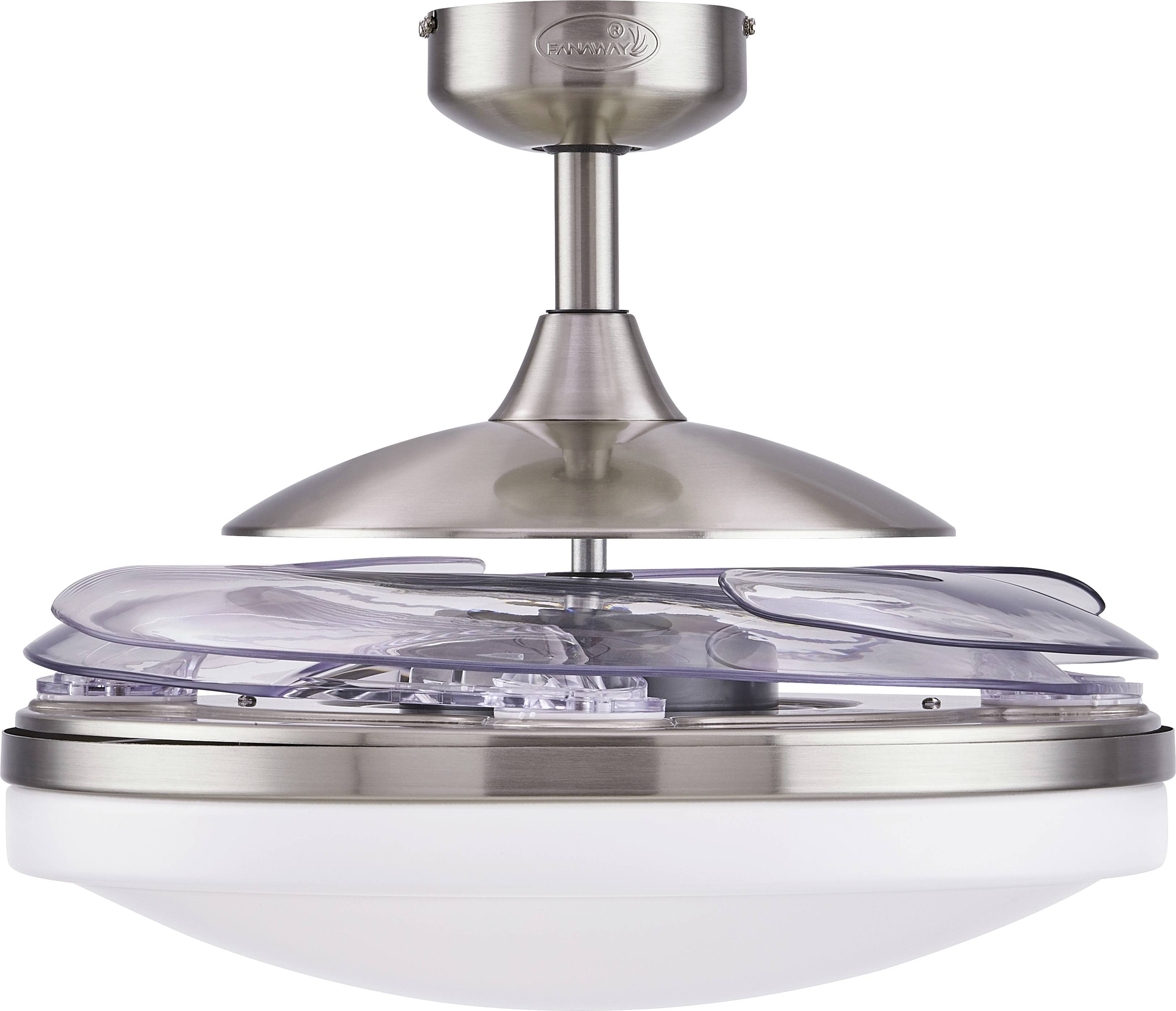 Fanaway Evo 2 Deckenventilator 60 W (Ø x H) 122 cm x 42 cm Chrom (matt) mit Beleuchtung-3