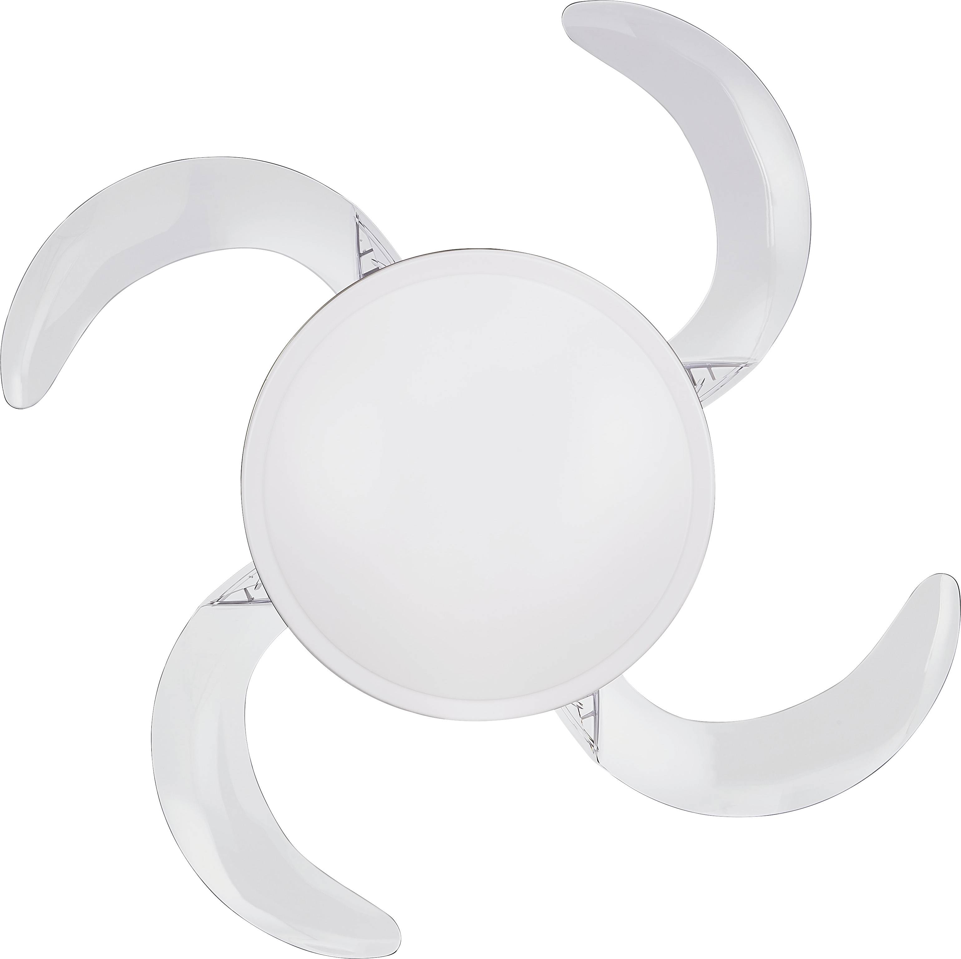 Fanaway Evo 2 Deckenventilator 60 W (Ø x H) 122 cm x 42 cm Chrom (matt) mit Beleuchtung-5