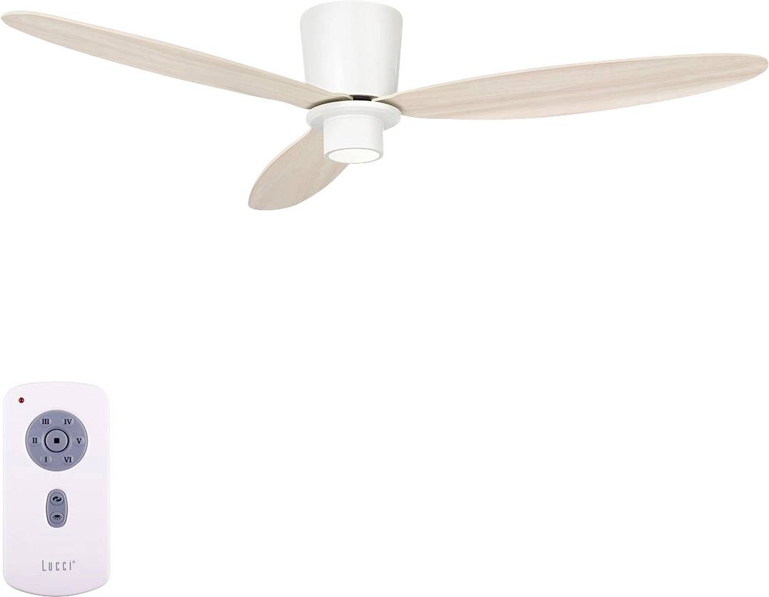 Lucci AIR Radar Deckenventilator 35 W (Ø x H) 132 cm x 19.5 cm Weiß mit Fernbedienung-2