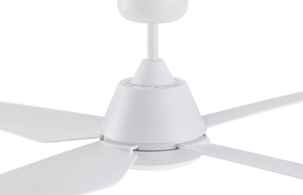 Lucci AIR Aria Deckenventilator 68 W (Ø x H) 122 cm x 33 cm Weiß mit Fernbedienung