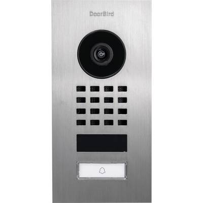 DoorBird D1101V Unterputz IP-Video-Türsprechanlage WLAN, LAN Außeneinheit  Edelstahl V2A (gebürstet)