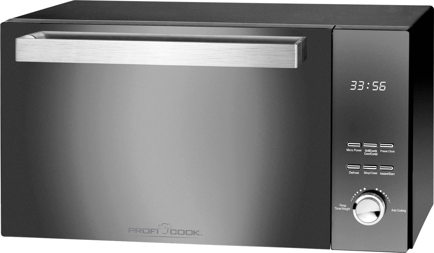 Profi Cook PC MWG 1204 Mikrowelle Schwarz 800 W kaufen Samsung MG23K3614AWEG Mikrowelle 800 W Grillfunktion