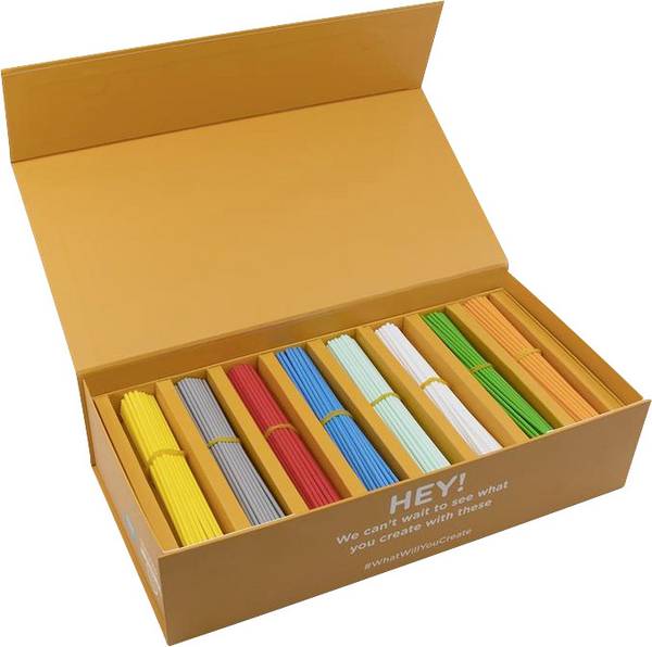 3Doodler 185183 MINT Filament Start Filament-Paket    1.769 Blau, Cyan, Grün, Grau, Orange, Rot, Weiß, Gelb  1 St.