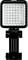 Ein kompaktes, quadratisches LED-Licht in einem schwarzen Gehäuse mit verstellbarer Halterung, für Fotografie oder Videoaufnahme.