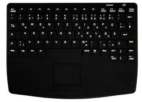 Contour Active Key Active Key Tastatur AK-4450-GFUVS Schwarz Kabellos Tastatur Schweiz, QWERTZ Schwarz