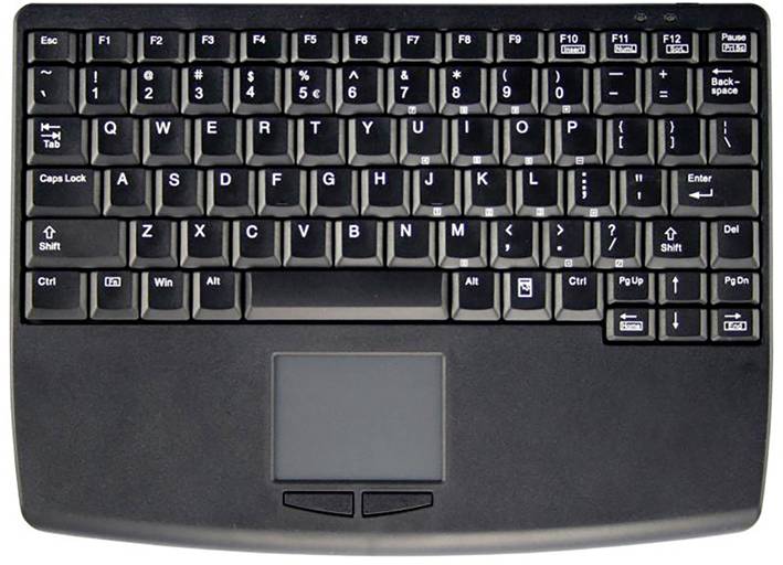 Contour Active Key Active Key Tastatur AK-4450-GFU Kabellos Tastatur Schweiz, QWERTZ Schwarz