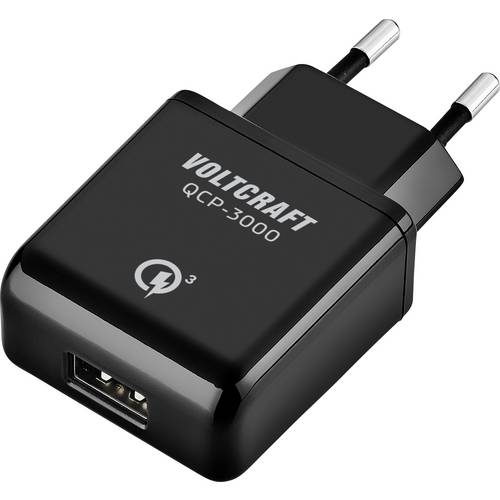 VOLTCRAFT QCP-3000 USB Ladegerät 19.5 W 1x USB-A Schwarz Innenbereich Qualcomm Quick Charge 3.0