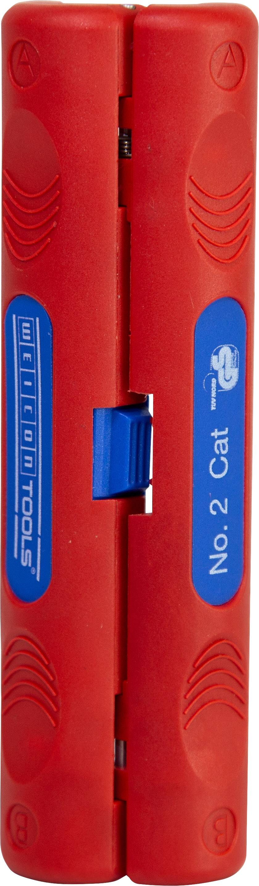 WEICON 10054014 Abisolierwerkzeug Geeignet für CAT5-Kabel, CAT6-Kabel, CAT7-Kabel, Twisted-Pair Kabel 4.5 bis 10 mm