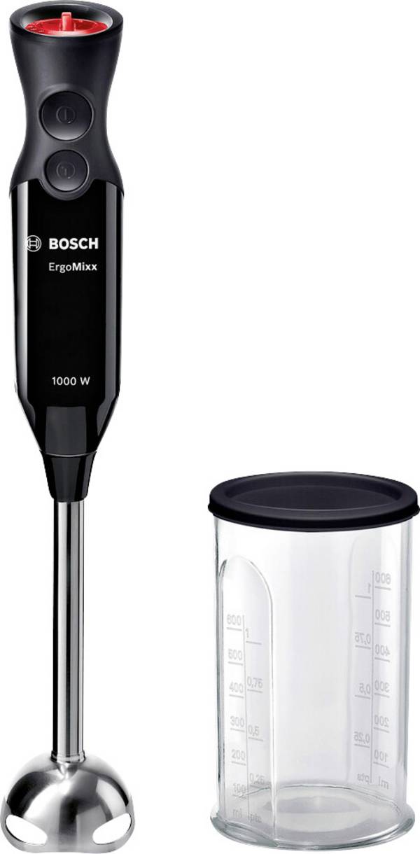 Bosch Haushalt MS6CB6110 Stabmixer 1000 W mit Messbecher Schwarz, Anthrazit