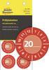 Avery-Zweckform 7901 Prüfplakette 20XX Rot Kunststoff (Ø x L) 30 mm x 30 mm 30 mm 80 St.