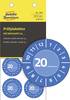 Avery-Zweckform 7903 Prüfplakette 20__ mit 12 Monaten 20XX Blau (Ø x L) 30 mm x 30 mm 30 mm 80 St.